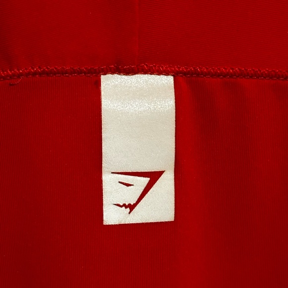 Gymshark Large Red Compression Short Sleeve Base Layer Activewear - Picture 4 of 5
